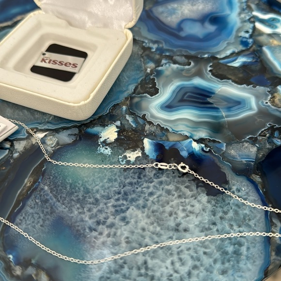 Sterling Silver Hershey’s Kiss Necklace - Picture 6 of 7